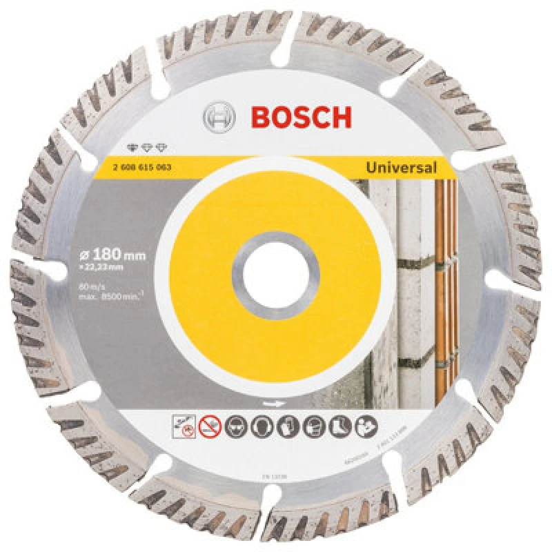 Image of Bosch PRO Multi Material Diamond Disc 180 x 22.23mm 2608615063 2608615063