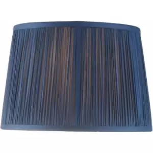 image of Loops - Tapered Cylinder Lamp Shade - Midnight Blue Silk - 60W E27 or B22 gls - e10824