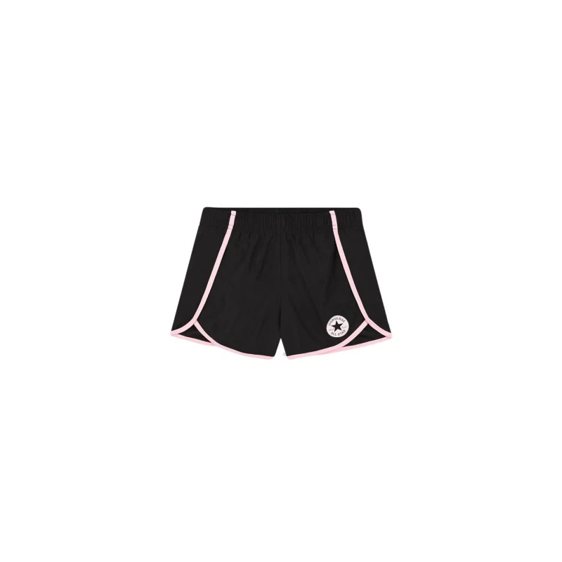 Image of Converse Girl's high waist shorts Converse Chuck Patch Noir Female 2/3 ans