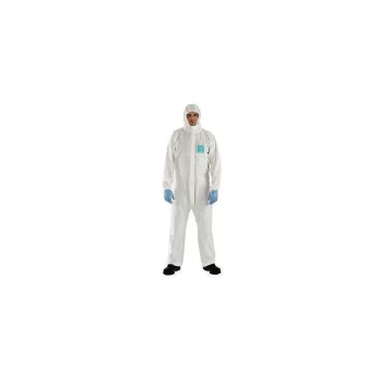 Image of Coverall with Hood White Large - Microgard