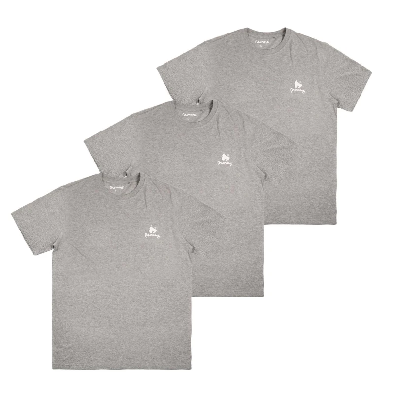 Image of Money Money Men Lounger Tee 3pk in Grey Size: Medium Grey M Male 5052421472541