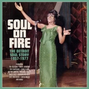 Image of Soul On Fire The Detroit Soul Story 1957-1977 by Various Artists CD Album