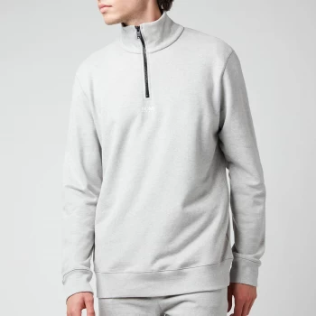 Image of Hugo Boss Zapper Quarter Zip Jumper Grey Size 2XL Men