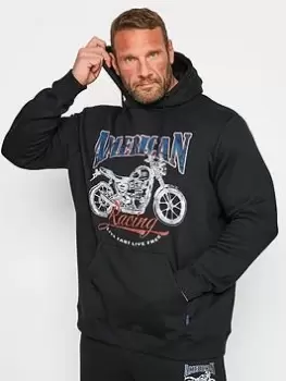 Image of BadRhino American Racing Hoody Navy, Size 2XL, Men
