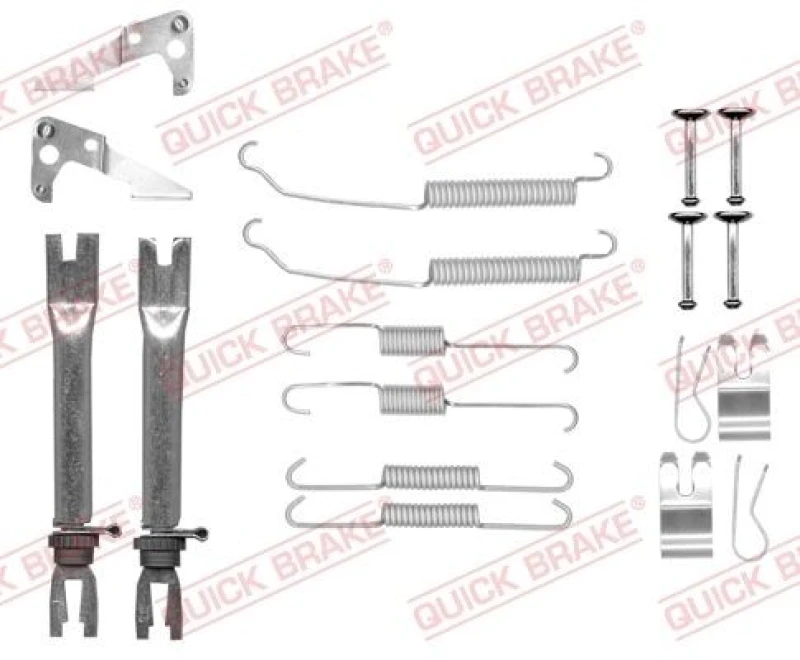 Image of QUICK BRAKE Brake shoe fitting kit QUICK BRAKE 105-0882S