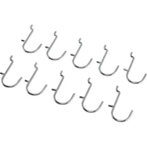 image of Draper Metal J Hooks for Back Panels and Pegboard Pack of 10