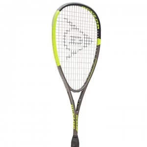 image of Dunlop Blackstorm Ti Squash Racket - Black/Yellow