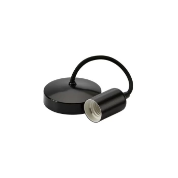 Image of Knightsbridge - 6' E27 Contemporary Pendant Set - Matt Black