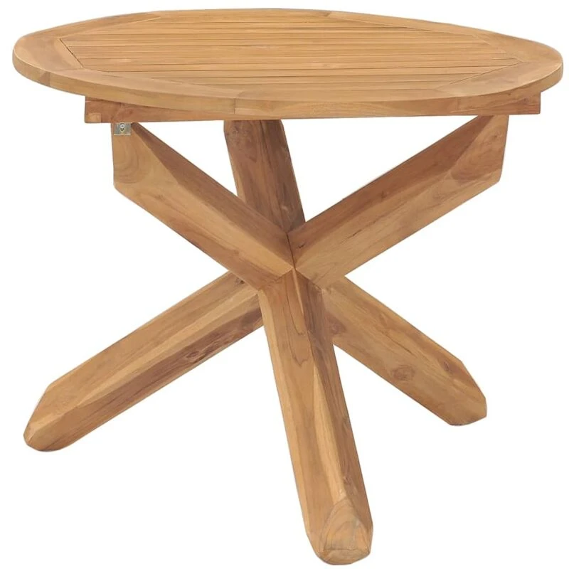 Image of VIDAXL Garden Dining Table Ø90x75cm Solid Teak Wood Vidaxl 8720286318355