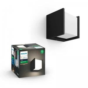 Image of Philips Hue Fuzo White LED Smart Outdoor Wall Light (Pure) - Works wit