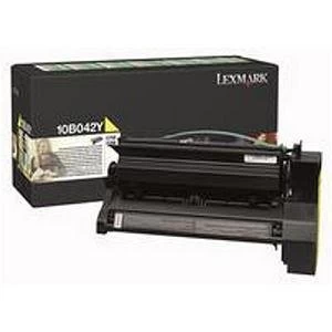 Image of Lexmark 10B042Y Yellow Laser Toner Ink Cartridge