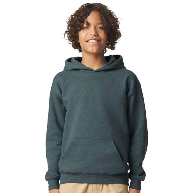 Image of Gildan Fleece Midweight Hoodie in Grey Size: Large Grey Unisex L