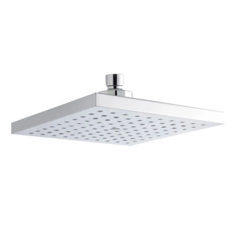 Image of Balterley Empire Square Easyclean Fixed Shower Head 200mm, Modern Design, High Flow - Chrome Finish