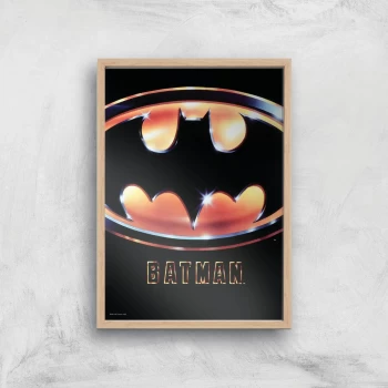 image of Batman 89 Giclee Art Print - A4 - Wooden Frame