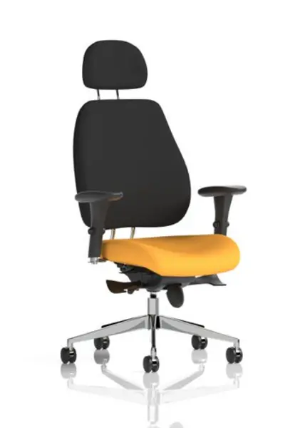 Image of Dynamic Office Solutions Napa Broad Arm 85cm Wide Armchair in Cristina Marrone Ultima Faux Leather with Socket NSS05658