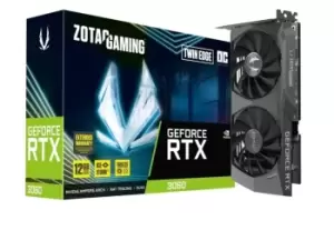 image of Zotac GeForce RTX 3060 12GB TWIN EDGE OC Ampere Graphics Card