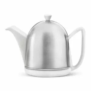 Image of Bredemeijer Teapot Cosy Manto Design With Cover 1.0L In White Matt