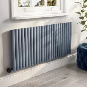 Image of Light Grey Electric Horizontal Designer Radiator 2kW with WiFi Thermostat - H600xW1416mm - IPX4 Bathroom Safe