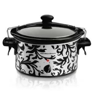 image of Hamilton Beach 33246A-SAU Stay or Go Slow Cooker 3.5L - Black & Silver