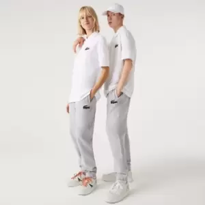 Image of Lacoste Unisex Organic Cotton Fleece Trackpants Size 3 - S Grey Chine