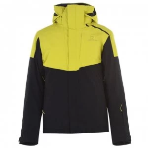 image of Salomon Rise Jacket Mens - Citron./Black