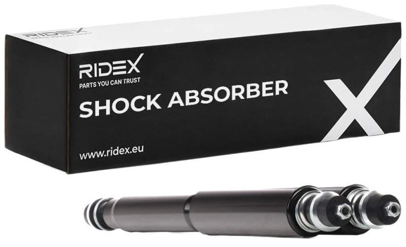 Image of RIDEX 854S18089 Shock absorber Front Axle, Gas Pressure, Monotube, Telescopic Shock Absorber, Bottom Pin Shock Absorber (854)