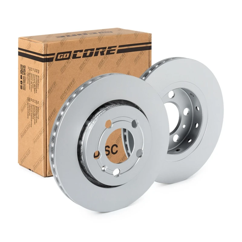 Image of goCORE GCH20094 Brake disc Rear Axle, Vented, Grey Cast Iron, Coated, High-carbon, without wheel studs Grey Cast Iron Brake Disc (82)