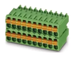 image of Phoenix Contact Fmcd 1,5/6-St-3.5 Terminal Block, Pluggable, 6Pos, 16Awg