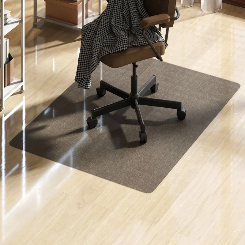 Image of HOMCOM HOMCOM Home Office Hard Floor Protector Chair Mat Non Slip Frosted, Black Size: 90cm x 120cm Black 90cm x 120cm Unisex 5063603045552