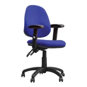 Image of Java 200 ADT High Back Operator Chair With Height Adjustable Arms - Blue
