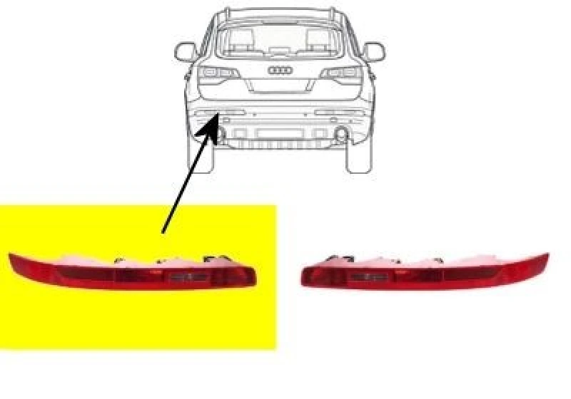 Image of VAN WEZEL 0381929 Rear light with bulb holder, Bumper Combination Rearlight (391)