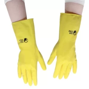 Image of FairZone Rubber Gloves Size Large (Yellow)