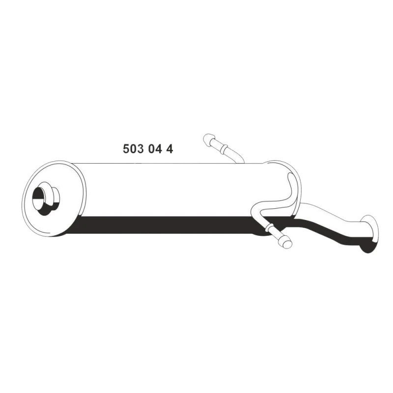Image of ERNST 503044 Rear silencer End Silencer (3437)