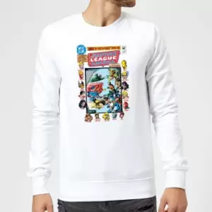 Image of Justice League Crisis On Earth-Prime Cover Sweatshirt - White - S