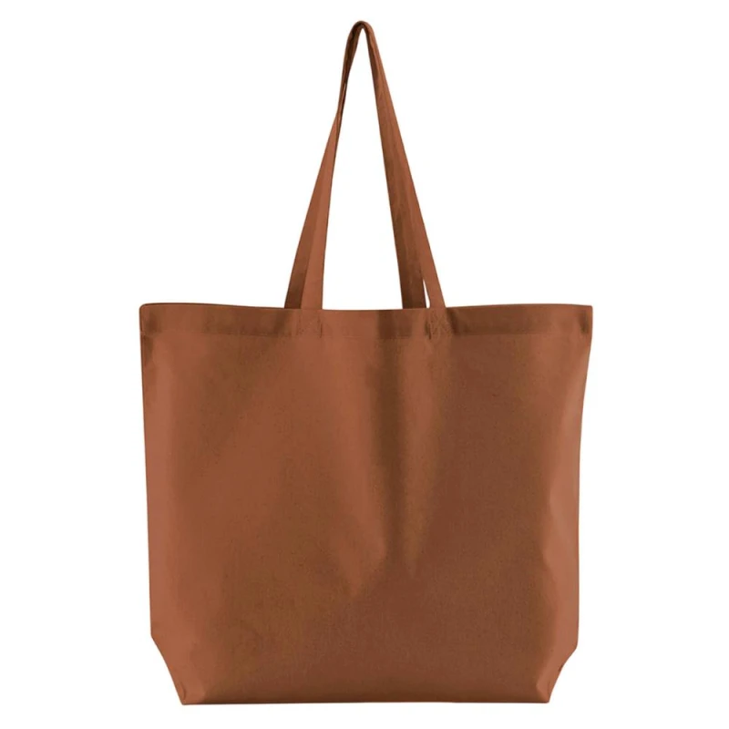 Image of Westford Mill Womens InCo Bag For Life Cotton Maxi Tote Bag in Terracotta Terracotta Female