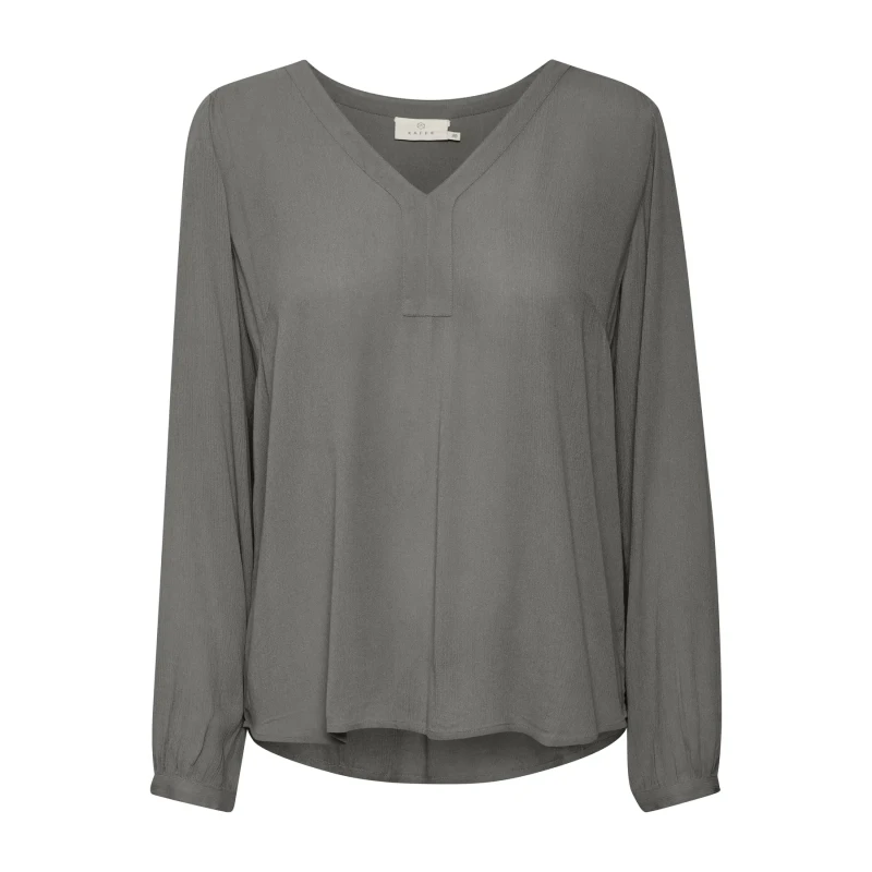 Image of Kaffe Long sleeve blouse For Her KAFFE Amber Gris Female 38