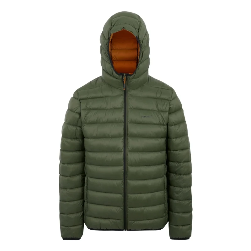 Image of Regatta Regatta Men Hooded Marizion Padded Jacket in Dark Green Size: 3X-Large Dark Green XXXL Male 5063516178569
