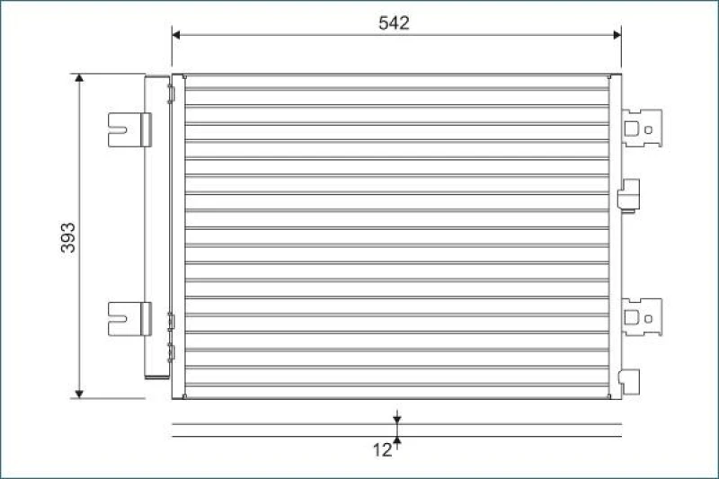 Image of Air conditioning condenser VALEO 814077