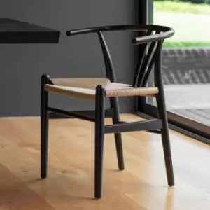 Image of Crossland Grove Harrogate Chair (Set of 2) Black 540X540X780mm
