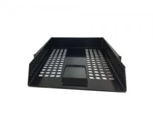 Image of Value Deflecto Letter Tray Black