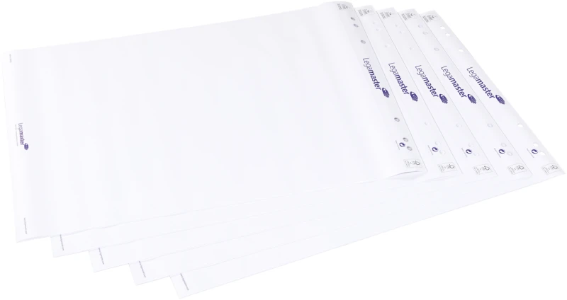 Image of Legamaster flipchart paper pad plain 5pcs 34577J GJQ34577J