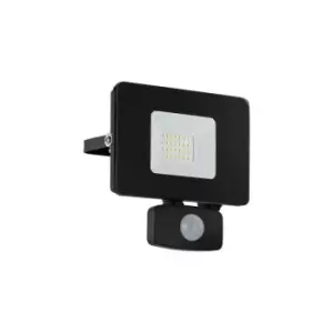 Image of Eglo - Faedo 3 - LED Outdoor Wall Flood Light with pir Motion Sensor Black IP44