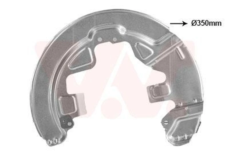 Image of VAN WEZEL Brake disc backing plate VAN WEZEL 5922372