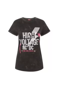 image of High Voltage Acid Wash T-Shirt