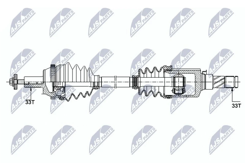 Image of NTY Drive shaft NTY NPW-ME-120