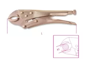 Image of Beta Tools 1052BA Spark-Proof Adjustable Self-Locking Pliers Max Jaw 40mm