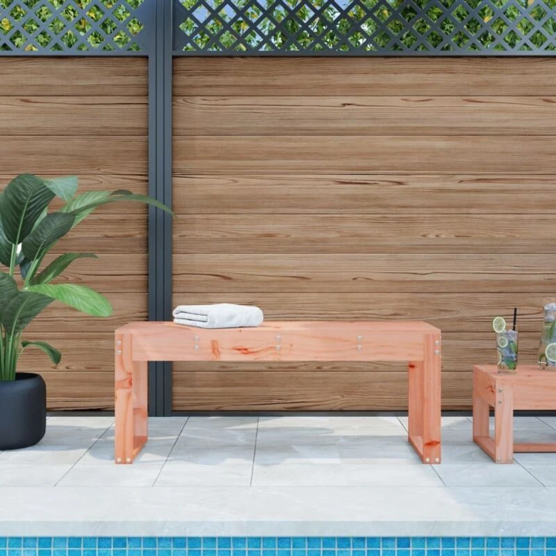 Image of vidaXL Garden Bench 110x38x45cm Solid Wood Douglas, Brown 825098