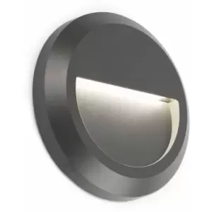 image of Grant dark gray garden wall light