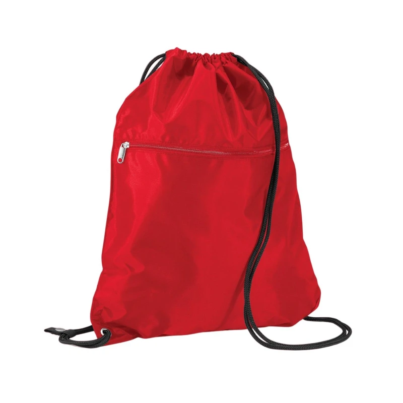 Image of Quadra Mens Premium Drawstring Bag in Red Red Male