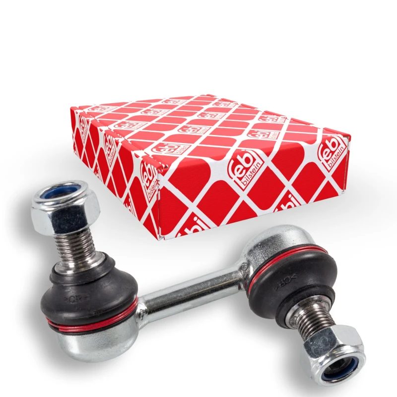Image of FEBI BILSTEIN 30843 Anti-roll bar link OE Turbo NEW, Front Axle Left Link Stabiliser (3229)